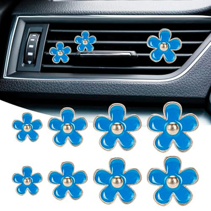 8 clips de ventilación de aire con flores, bonitos clips de