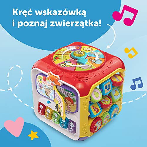 VTech Trefl - Cubo de actividades, juguete educativo electrónico, 6 pa