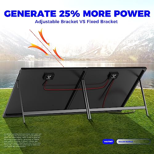 Panel solar portátil de 100 vatios y 12 voltios con controla