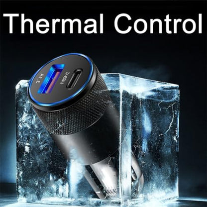 Cargador de coche 3.1A USB tipo C PD Apple Android teléfono