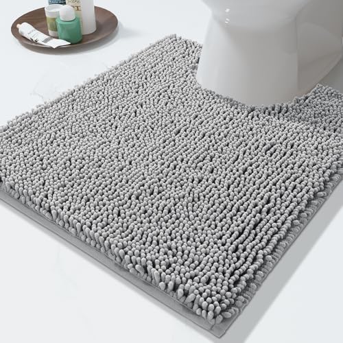 Yimobra Alfombras para inodoro en forma de U de 24 x 20 pulg