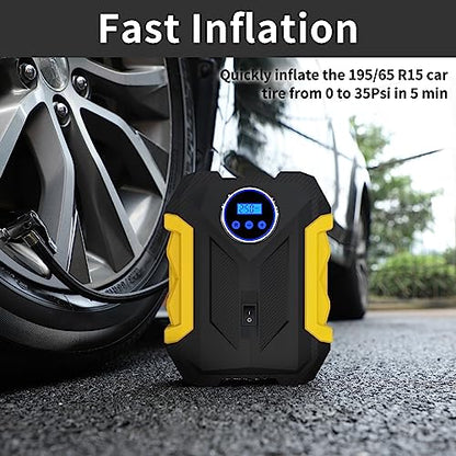 Compresor de aire digital para automóvil, bomba de neumático