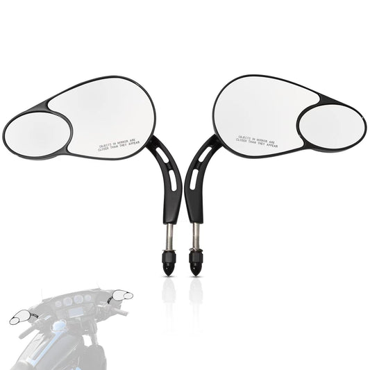 WOWTK Split Vision - Espejos retrovisores para Harley 1982-2