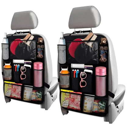 Organizador de asiento trasero de automóvil de 2 piezas, org