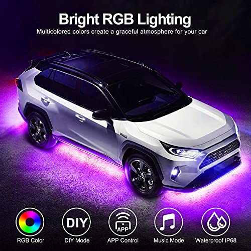 Kit de luces LED para debajo del automóvil/camioneta/VUD, co