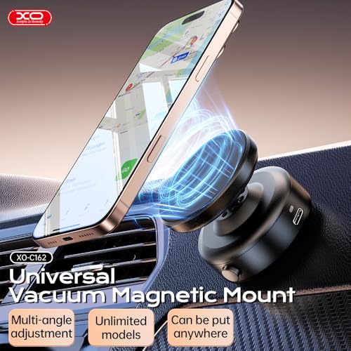Soporte magnético para teléfono, rotación de 360°, imán fuer