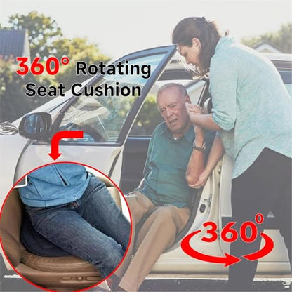 Cojín de asiento giratorio 360, nuevo cojín de asiento girat