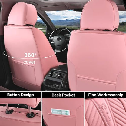 Coverado Fundas de asiento delantero, protector de asiento d