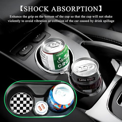 4 posavasos para automóvil, 2.76 pulgadas, antideslizantes,