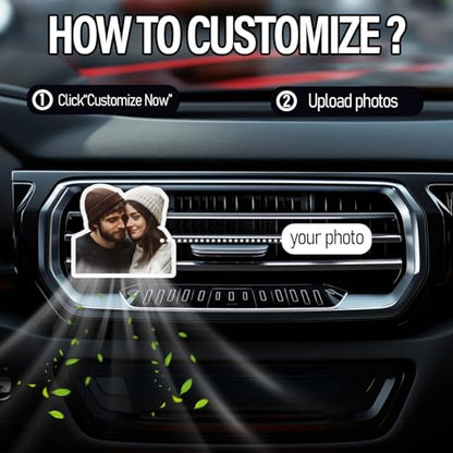 Ambientador de coche personalizado, clip de ventilación únic