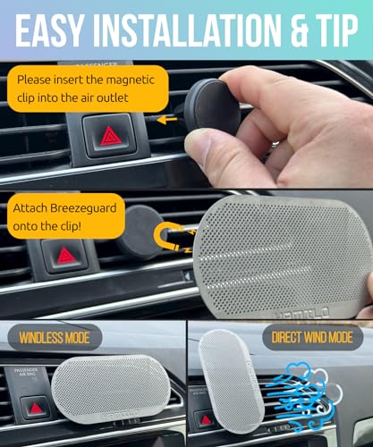 HAMILO BreezeGuard - Deflector de viento para ventilación de