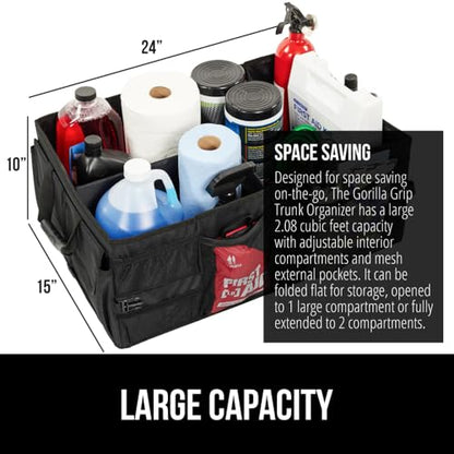 Gorilla Grip Organizador de maletero de gran capacidad pendi