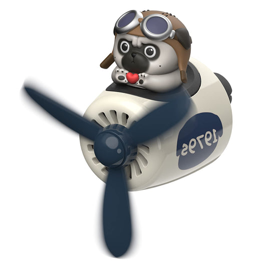 Cacacece Ambientador de coche Cute Dog Pilot - Fragancia cre
