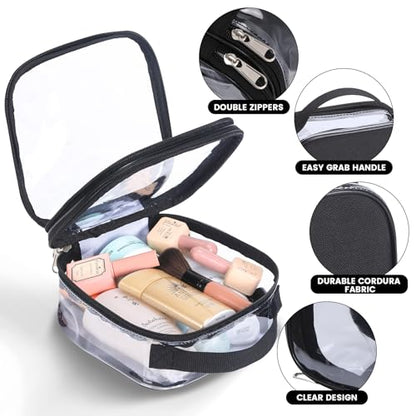 Neceser aprobado por la TSA con bolsa transparente, bolsa de