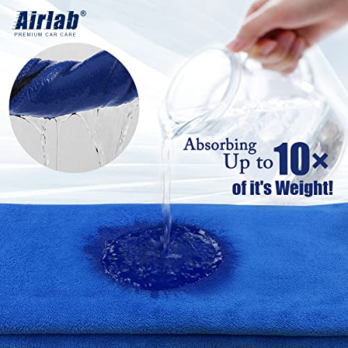Airlab Toallas de microfibra para autos, secado de lavado, p