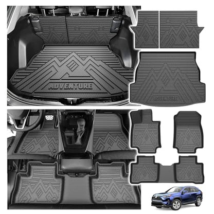 Powerty Tapete de suelo para Toyota RAV4 2019-2025, tapete d