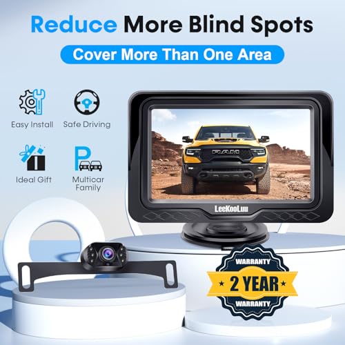 Kit de monitor de visión trasera HD 1080P para automóvil, ca