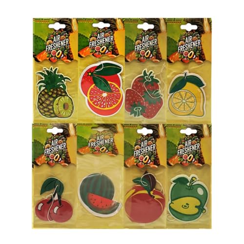 Ambientador de aire para coche de frutas, papel colgante, ac