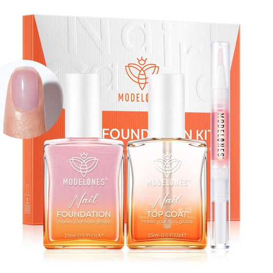 modelones Fortalecedor de uñas de gel transparente, esmalte