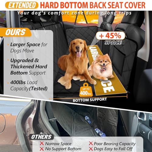 Extensor de asiento trasero para perros, para espacios grand