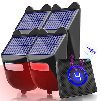 Alarmas solares inalámbricas para entrada exterior resistent