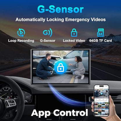 Pantalla Carplay portátil inalámbrica con cámara de tablero