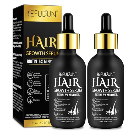 Suero de crecimiento del cabello de minoxidil al 5 % para ho