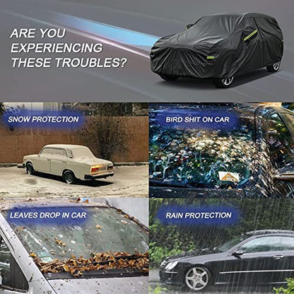 KouKou Funda impermeable para automóvil SUV adecuada para Fo