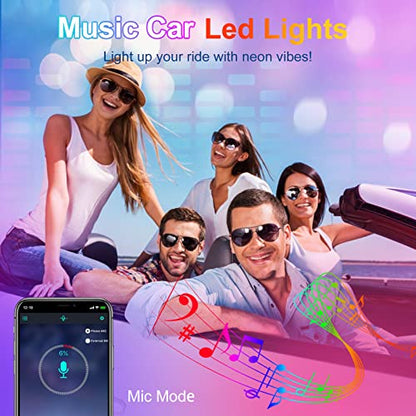 Unifilar - Tira de luz LED para automóvil, icicar, 4 unidade
