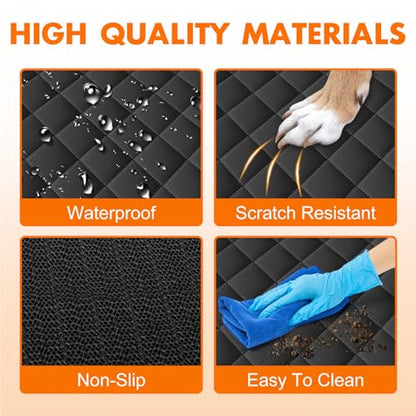 Funda de asiento trasero para perros, impermeable y antidesl