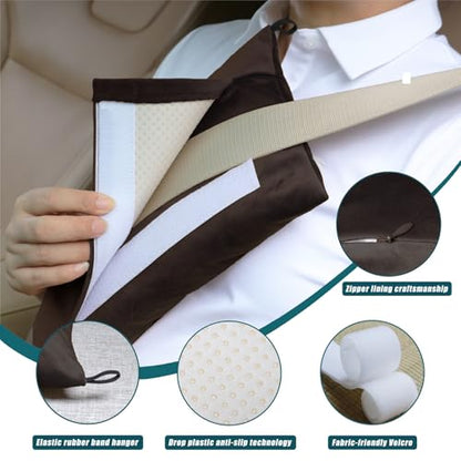 Almohada de cinturón de seguridad súper suave, almohada para