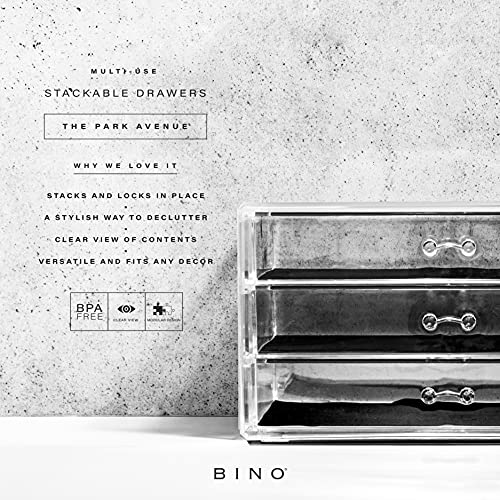 BINO Organizador de maquillaje de 3 cajones, Park Avenue | T