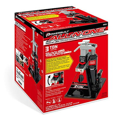 Powerbuilt 640912 Base y botella de gato todo en uno, 3 tone