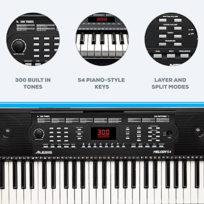 Alesis Melody 54 - Piano digital con teclado eléctrico con 5