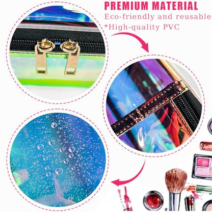 Bolsas de maquillaje holográficas a granel, bolsa de almacen