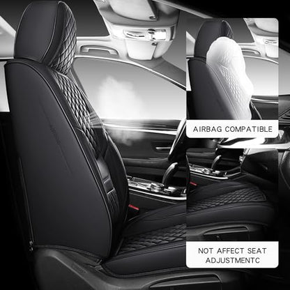 Fundas de asiento de automóvil de cobertura completa, par de