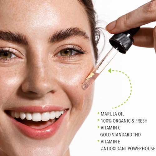 Aceite facial de marula virgen | sobrealimentado con vitamin