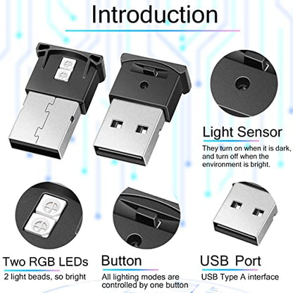 Lcyam Mini lámpara de luz LED USB tipo A, iluminación interi