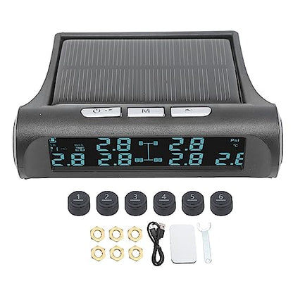 Sistema de monitoreo de presión de neumáticos para RV, USB y