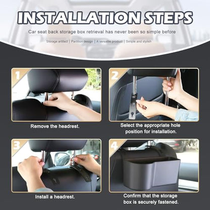 Soporte de comida para asiento trasero de automóvil, soporte