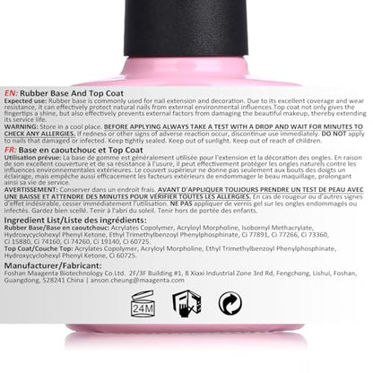 AIMEILI Juego de esmalte de gel con base de goma sin Hema y