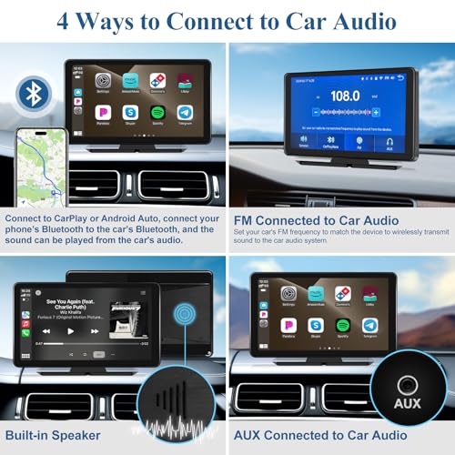 Pantalla portátil Apple Carplay para automóvil, Apple Carpla