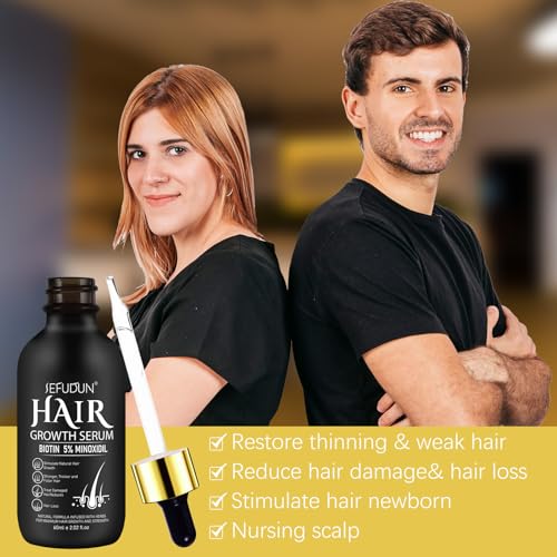 Suero de crecimiento del cabello de minoxidil al 5 % para ho