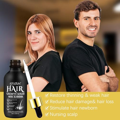 Suero de crecimiento del cabello de minoxidil al 5 % para ho