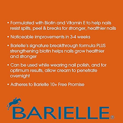 Barielle Nails - Crema de uñas fortalecedora diaria con biot