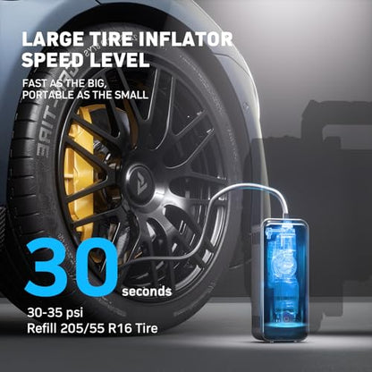 MotorX - Inflador de neumáticos portátil Compresor de aire d