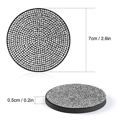 Paquete de 2 posavasos brillantes para automóvil, 2.75 pulga