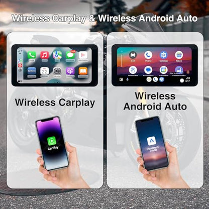 Carplay de motocicleta y pantalla táctil automática Android,