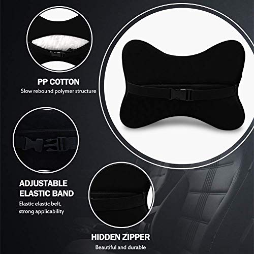 eing Paquete de 2 almohadas brillantes para asiento de autom