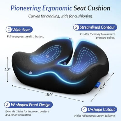 ZIKEE Pioneering - Cojín de asiento para aliviar la presión,